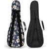 Custodia da trasporto per ukulele, 10 mm di spessore, imbottita, per concerti,