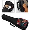 Custodia da trasporto per ukulele, 10 mm di spessore, imbottita, per concerti,