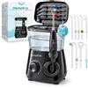 Boston Tech Aquapik 100 Idropulsore dentale professionale Water Flosser con 8 Ugelli Multifunzione 10 valori nominali di pressione dell'acqua regolabili 600ml Rimozione della Placca Dentale (c. Ne)