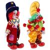 Inzopo 2 pezzi 18 cm carino pagliaccio porcellana bambola Halloween decorazione casa tavolo scrivania Decor