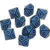 ZWTPGKRD 10Pcs 10 parteggiato Polyhedral Acrilico Gioco Da Tavolo D10 Per I Giochi Di Matematica Acrilico Dadi Per Il Partito