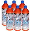 WK Elimina Capelli: Disotturante Alcalino per Scarichi | 1 Litro x 6 Bottiglie| Made in Italy | Elimina Pellicola Organica e Capelli dagli Scarichi