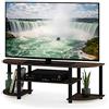 Furinno Turn-S-Tube Mobile Porta TV, Marrone/Nero
