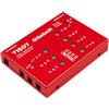 Gigagain TISO7 - Alimentatore isolato per pedali per chitarra, 7 uscite CC, 9V/12V/15V/18V, 6W per canale, interruttore di polarità e indicatori di limite di potenza