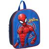 Vadobag Zaino MARVEL AVENGERS SPIDER-MAN 3D Uomo Ragno Funhouse - Zainetto per bambini | Scuola | Asilo - Colore Blu - dimensioni 29x22x9cm