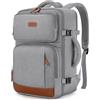 ZOMFELT Zaino Ryanair 40x30x20 Zaino da Viaggio 24L Bagaglio a Mano | Zaino Donna Uomo per PC Portatili 14 Pollici, Zaino Aereo per Easyjet Wizz Air Vueling Scuola e Lavoro Trekking Grigio