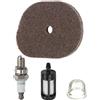 ZAMDOE Filtro Aria Candela Filtro Carburante Lampadina Primer per STIHL FS40 FS50 FS56 FS70 FC56 FC70 KM56 HT56C Decespugliatore Decespugliatore, Sostituzione Filtro Aria # 4144 124 2800
