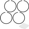 M METERXITY Kit di Anelli per Pistone da 4 Pezzi, 40mm X 1.5mm di Spessore in Ghisa Sferoidale, Set di Anelli per Pistone Standard di Ricambio per Piccoli Motori/Macchinari [Nero]