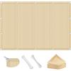 CUIMEI Telo ombreggiante 1.5 x 2.5 m Permeabile all'Aria e all'Acqua Schermante Ombreggiante Funi Occhielli per Esterno Giardino terrazza, Color Crema