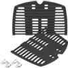 GRISUN Griglia in ghisa per barbecue Weber Q100, Q120, Q1000, Q120, Q1200, Q1200, Q1400, 2 pezzi