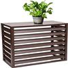 unmjgybc Copertura condizionatore Esterno con Copertura Superiore, ignifuga e Resistente alla corrosione, blocca Foglie e detriti, Ventilazione Libera per unità 1.5 HP （Marrone 100×50×70cm）
