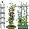 MQUPIN Obelisco per rampicanti,1Pcs Obelisco da giardino a torre da 192cm,supporto rampicante in metallo antiruggine per fiori, ortaggi e frutta da interno e da esterno