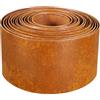 Teodute 10m Ferro Zincato Corteccia per Giardino, Solido Durevole Bordura per Aiuola, 15cm Altezza, Bordo per Aiuole per Giardino Scale Prato Sentiero (Include Guanti, Colore Ruggine)