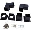 Generic Set di Staffe per Pergola per Tetto Inclinato a 3 Vie da 15 Gradi Kit di Staffe di Montaggio per Pergola Durevole per Pali in Legno da 4x4 Pollici, Installazione Semplice per Tettoia in