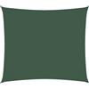 vidaXL Parasole a Vela Ombra Tenda da Sole Elegante Moderna Anti UV Giardino Frangisole Terrazza Balcone Oxford Rettangolare 2,5x3 m Verde Scuro