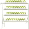 SYNCMH Idroponica Kit Completo 4 Livelli, Coltivazione Idroponica con 36 Fori, Pompa ad Alta Efficienza, PVC-U Alimentare, Impianto Idroponico Completo per Casa, Office, Coltiva Insalate Fragole Pomodori