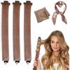 MPXEAVG 3 Pcs Heatless Hair Curler, Arricciacapelli Durante la Notte, Ricci Senza Calore con Ganci, Riccioli Senza Calore, Riccioli Grandi, per la Maggior Parte Tipi di Capelli, Capelli Lunghi e Corti