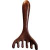DAWCBVJQ 7x14.5cm Sandalo Scalp Massager, Cuoio Capelluto Stimolatore Pettine, Sc-alp Massaggiatore in legno, Meridiani Sc-alp Massaggio Pettine in legno, Legno di Sandalo Deer Antlers Pettini