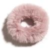 Blausky 5 pezzi Scrunchies da donna, in peluche, fascia elastica per capelli, morbida, adatta per autunno e inverno, rosa