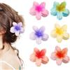 Aucuu Pinze per Capelli Fiori Clip Artiglio da Donna,6 Pezzi Floreali Mollettone Capelli Grande, Ciappo per Capelli Antiscivolo,Molletta Fiore Hawaii,Mollettone con Fiore,Flower Hair Clips