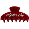 RPZL The RPZL - Accessorio per capelli grandi in acetato di alta qualità, clip oversize per capelli spessi e sottili, elegante clip per capelli per donne, ragazze e sorellanze (Alpha Chi Omega, rosso