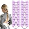 ELNX 20 Pezzi Accessori per Capelli Viola, Fiocchi e Elastici Scrunchie per Bambine, Ragazze e Donne, Set per Scuola, Uso Quotidiano e Spettacoli (Viola Chiaro)