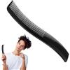 Generisch Pettine a denti fini, pettine curvo da parrucchiere, versatile da uomo, per lo styling, pettine multiuso, pettine per capelli fine, pettine per capelli per uomini e