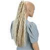 CAISHA 65cm Coda Capelli Hannah Con Chiusura Autoadesiva Capelli Extensions Finta Ondulato Biondo Chiaro Con Riflessi Castani HCW104