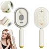 Generico Electric Spray Air Cushion Massage Comb,2026 New Electric Spray Massage Comb,Rechargeable Anti-Static Hair Brush,Self-Cleaning Anti-Tangle Detangling Brush, for Reduce Frizz,Nourishes Hairs (Beige)