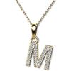 LillyMarie LILLY MARIE Collana Con Lettera In Oro Con Zirconi E Chiusura Regolabile