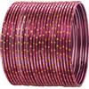 Touchstone Colorful 2 Dozen Bangle Collection indiano Bollywood lega di metallo strutturato gioielli speciali grandi dimensioni braccialetto braccialetto set di 24 in tono oro antico per le donne, M