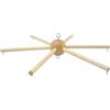 Hotainoys Gancio mobile per culla, kit mobile fai-da-te in legno naturale, gancio per campanelli eolici per kit balcone sospeso per la casa del bambino