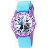 DISNEY Girls Vampirina Analog-Quartz Watch with Nylon Strap, Blue, 16 (Model: WDS000416)