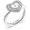 GUESS Anello da Donna della Collezione amami. L'anello ha Come Simbolo Cuore di Cristallo ed ha Misura 16 Trendy cod. JUBR04034JWRH56