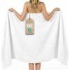 Twinzen Asciugamano Bagno Grande 100x200 cm - Telo Bagno e Telo Doccia Grande XXL in 100% Cotone, Assorbente e Morbido, Con Passante, Certificato OEKO-TEX, Bianco
