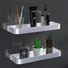 Bestdon Mensola da doccia senza foratura, autoadesiva, in alluminio, organizer da appendere per bagno, cucina- 2 pezzi argento
