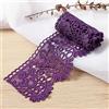 Duories 1 Yard 10 cm di Larghezza Seta Lattea Vintage Bordatura in Pizzo, Nastro Decorativo per Cucito, Artigianato, Lingerie, Abito da Sposa, Decorazione per la Casa, Viola Scuro