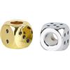 LK Trend & Style, 2 dadi in cromo + oro per posacenere Glutkiller, estintore per entrambi i lati aperti