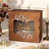 Benjia Scatola Carta di Nozze in Legno, Scatola Porta Buste Matrimonio Vintage con finestra in acrilico Salvadanaio Regalo per Matrimonio Anniversario Laurea Compleanno Baby Shower (Marrone)
