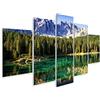 islandburner Quadro moderno alberi lago paesaggio di montagna Stampa su tela - Quadro x poltrone salotto cucina mobili ufficio casa - fotografica formato XXL