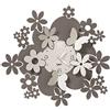 Arti & Mestieri Daisy - Orologio da Parete di Design 100% Made in Italy - in Ferro, Diametro 40 cm - Fango e Avorio