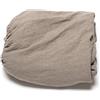 LinenMe Lenzuolo con Angoli Singolo, Lenzuola 90x200 in Lino 100% Puro Naturale, con altezza da 20cm, Traspirante, Termoregolatore, Morbido e Resistente - Naturale