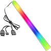 YAODHAOD 30 cm ARGB striscia LED doppio lato aspirazione magnetica 5 V 3 pin indirizzabile 16 milioni di colori per ASUS AURA/ MSI Mystic Light e altre strisce luminose per case del computer