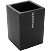 Bagnoxx Bicchiere Portaspazzolino Nero Nero (LxBxH): 7 x 7 x 10cm