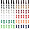 DOITEM 72 pezzi colorati #5 set di riparazione con cerniera cursori per l'uso nelle vicinanze per portafogli, pantaloni, giacche, valigie, vestiti, bagagli, zaini (12 colori)