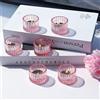 Vohocandle Portacandele in vetro rosa per regali di compleanno per ragazze, 12 pezzi bicchieri da tè per decorazioni da tavolo, piccoli portacandele per candele votive e lumini (5 cm × 3,5 cm, rosa)