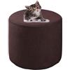 HHONGWYT Elasticizzato Copri Pouf Rotondo Copri Ottomano 31x38/38x43/ 40x35/45x35/45x45cm Fodere Coprisgabello Fodera Poggiapiedi Copri Copertura Sgabello Rivestimento per Pouf,A5,40x35cm(15.7x13.7)