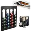 chituodian Porta Capsule Caffe, Organizer Autoadesivo per Porta Cialde Caffe 24 capsule, 25 x 20 cm Dispenser da Portacapsule per Pareti Della Cucina e Armadi Ideale per Campeggio
