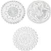 WINXMIN 6 pezzi Centrini vintage in pizzo bianco da 16 cm, rotondi, in cotone, realizzati a mano, per tovaglia, cucina, sala da pranzo, feste, matrimoni, compleanni, comò, decorazione