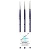 ESPACE BEAUX ARTS Pennello Tondo Pelo Di Martora Kolinsky Serie 1522 Set 3 pezzi 3/0,0, 1